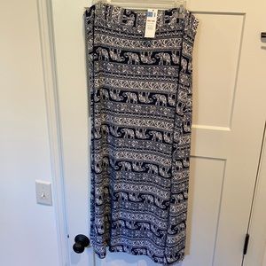Agnes & Dora Navy/White Maxi Skirt